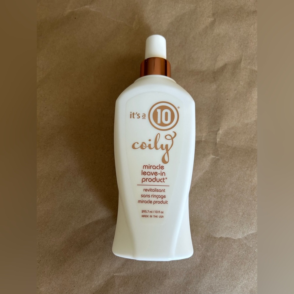 It's a 10 Coily Leave-In Product